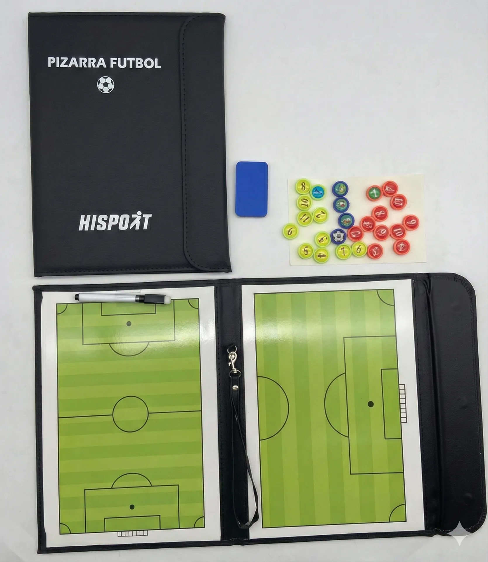 Pizarra Táctica Magnética de Fútbol - Kit Completo