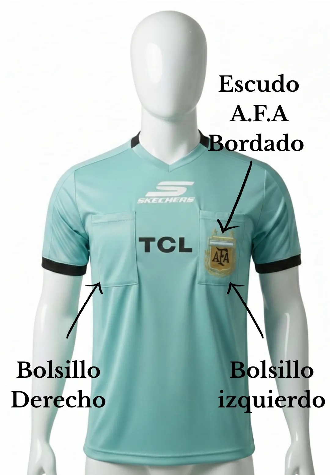 Camiseta Arbitro de Futbol «Skechers»