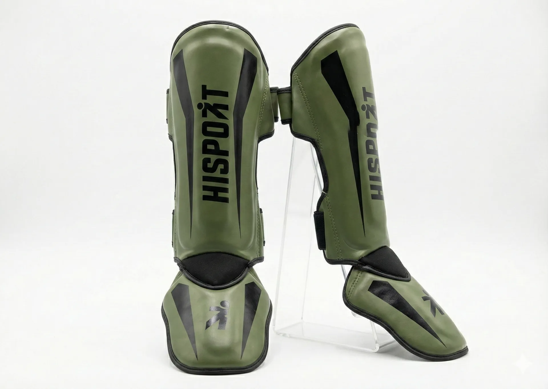 Tibiales "Hisport" Verde - Negro