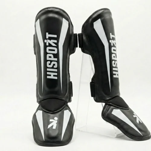 Tibiales "Hisport" Negro - Blanco