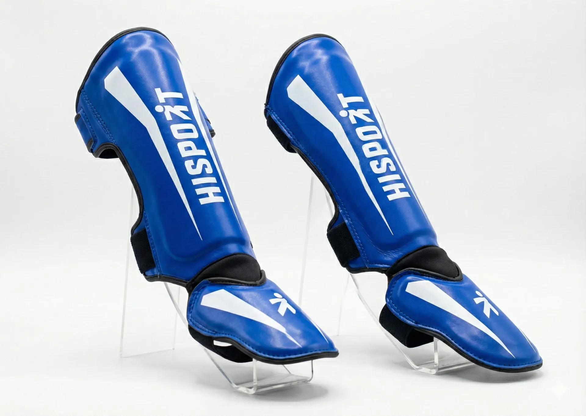 Tibiales "Hisport" Azul - Blanco