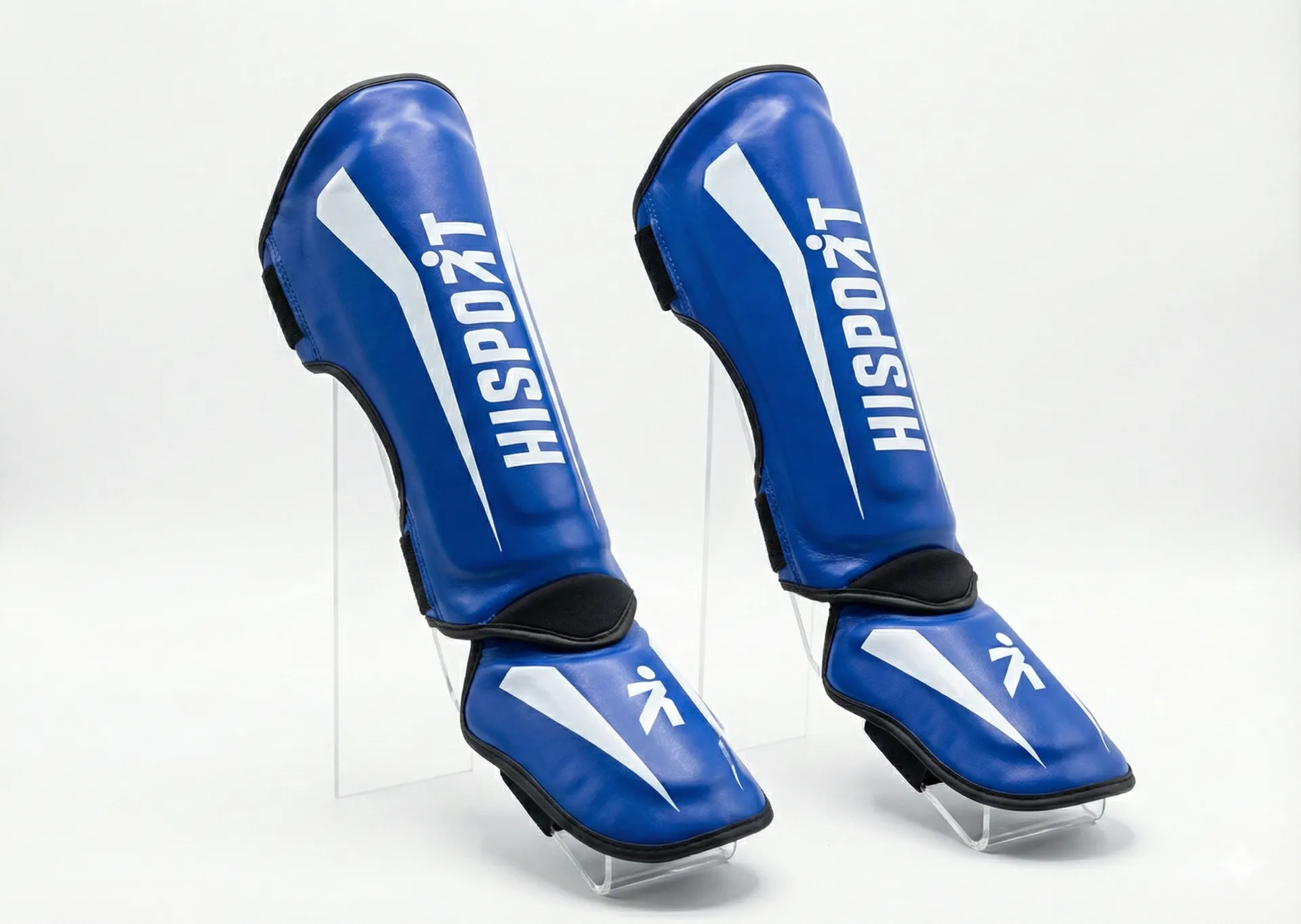 Tibiales "Hisport" Azul - Blanco