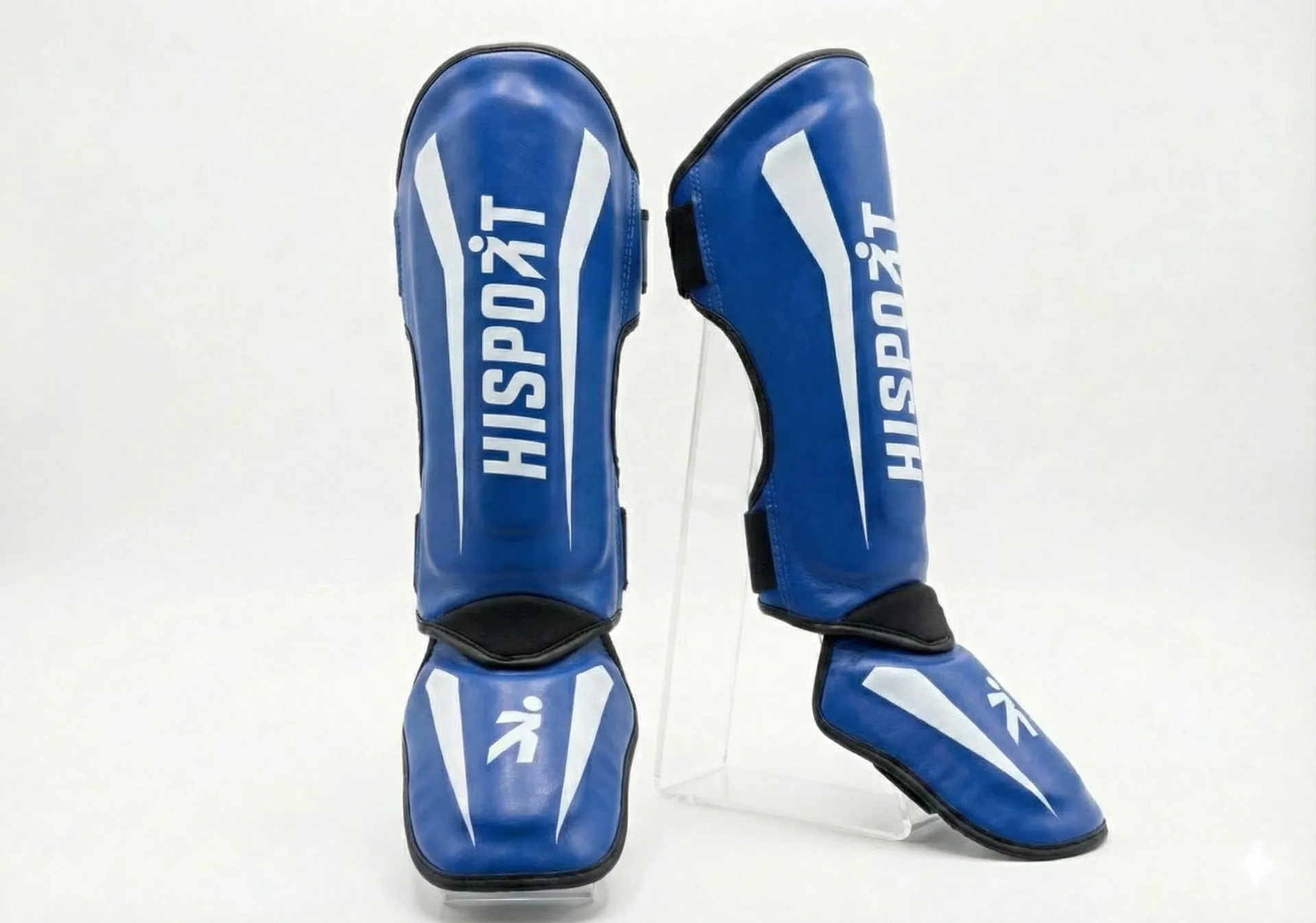 Tibiales "Hisport" Azul - Blanco