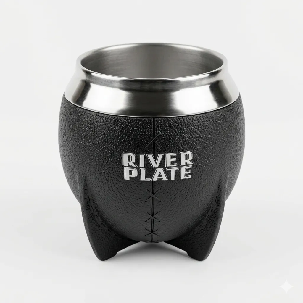 Gemini_Generated_Image_3zhh1o3zhh1o3zhh Mate con Bombilla River Plate. "Producto Oficial"