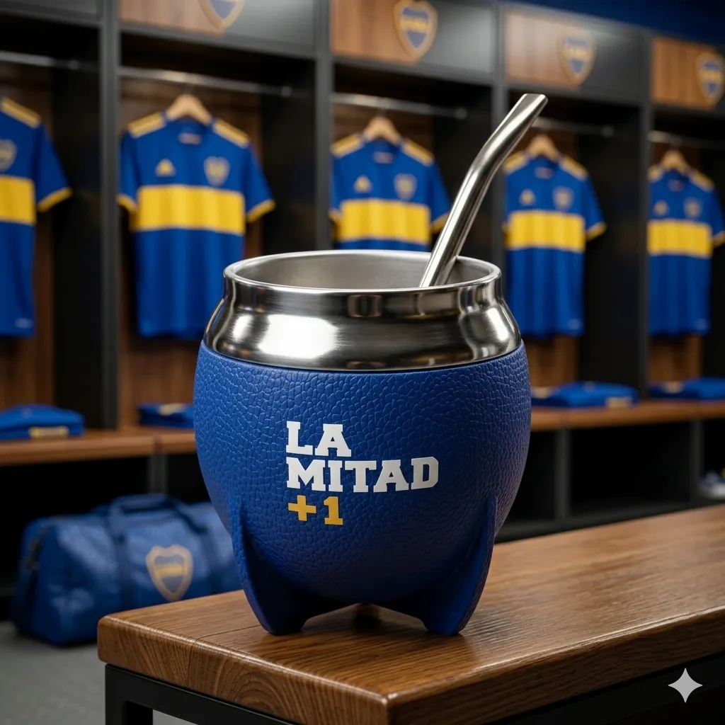 Mate con Bombilla Boca Juniors. "Producto Oficial"