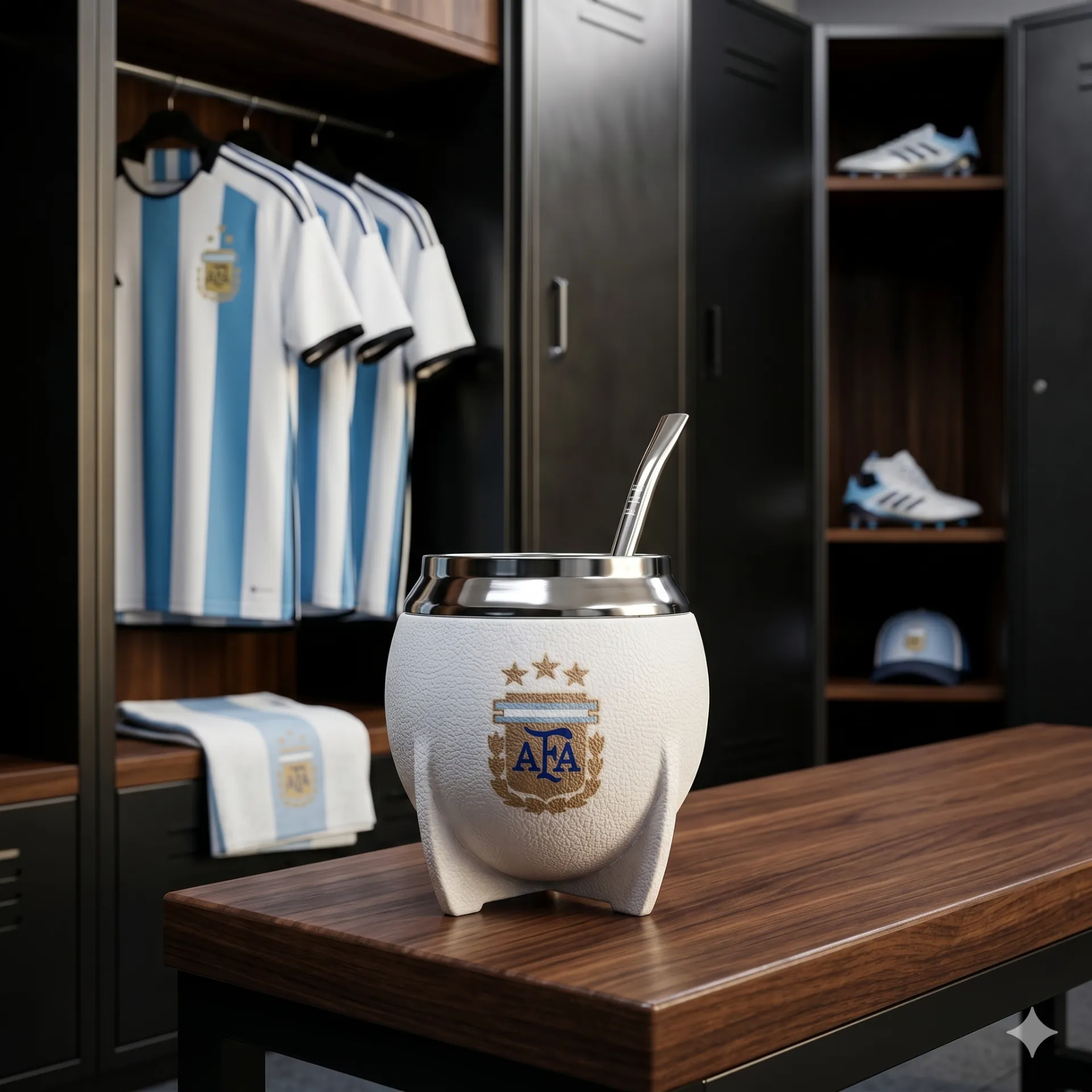 Mate con Bombilla AFA. «Producto Oficial»