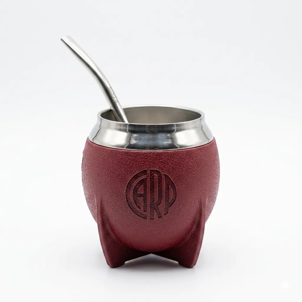 Mate con Bombilla River Plate. "Producto Oficial"