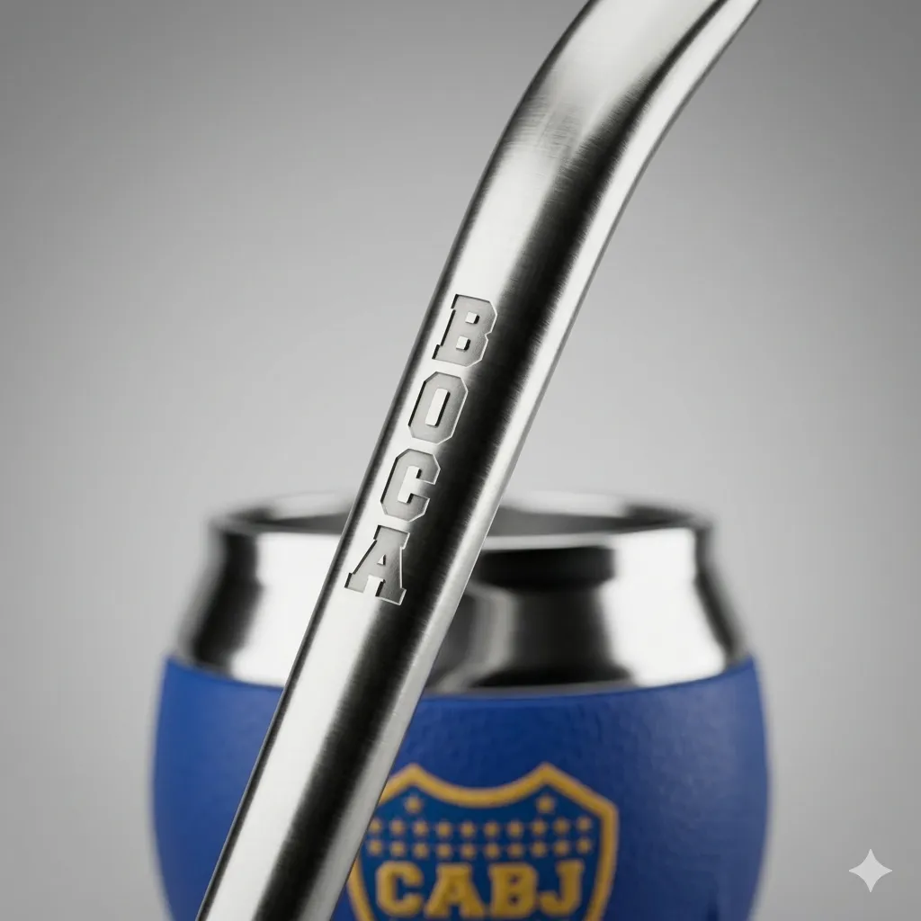 Mate con Bombilla Boca Juniors. "Producto Oficial"