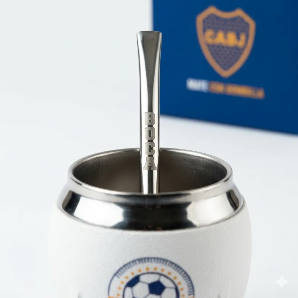 Mate con Bombilla Boca Juniors. "Producto Oficial"